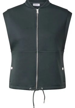 Cecil Westen*Sweat Weste slate khaki