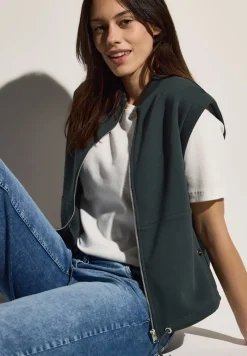 Cecil Westen*Sweat Weste slate khaki