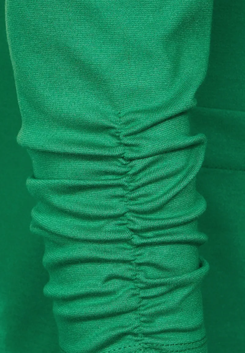 Cecil Jacken*Sweatblazer mit Raffung easy green