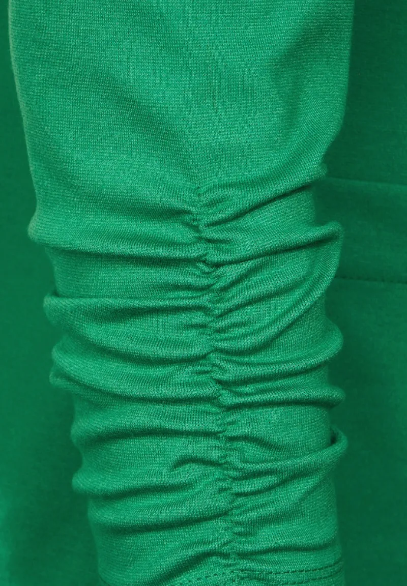 Cecil Jacken*Sweatblazer mit Raffung easy green