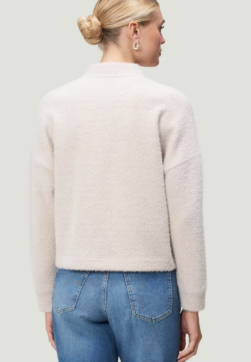 Zero Jacken*Sweatblazer strukturiert mit Knopfleiste creamcamel