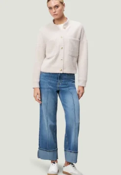 Zero Jacken*Sweatblazer strukturiert mit Knopfleiste creamcamel