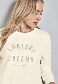 Street One Pullover & Sweatshirts*Sweater mit Artwork lucid white