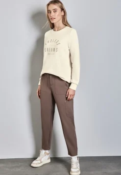 Street One Pullover & Sweatshirts*Sweater mit Artwork lucid white