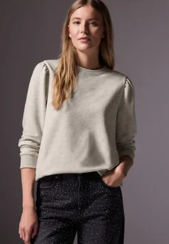STREET ONE STUDIO Pullover & Sweatshirts*Sweater mit Raffungen cloud cream mel.