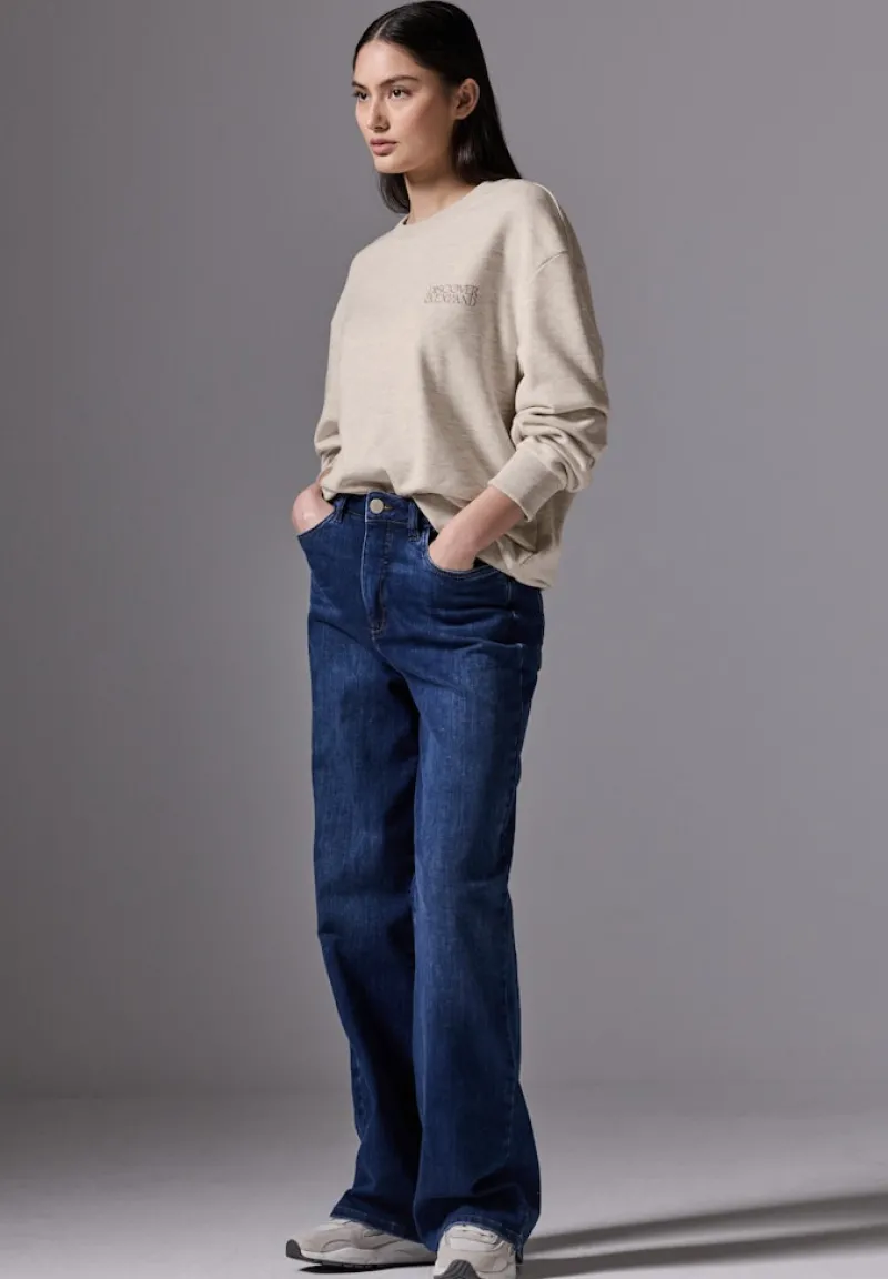 STREET ONE STUDIO Pullover & Sweatshirts*Sweater mit Rundhals cloud cream mel.