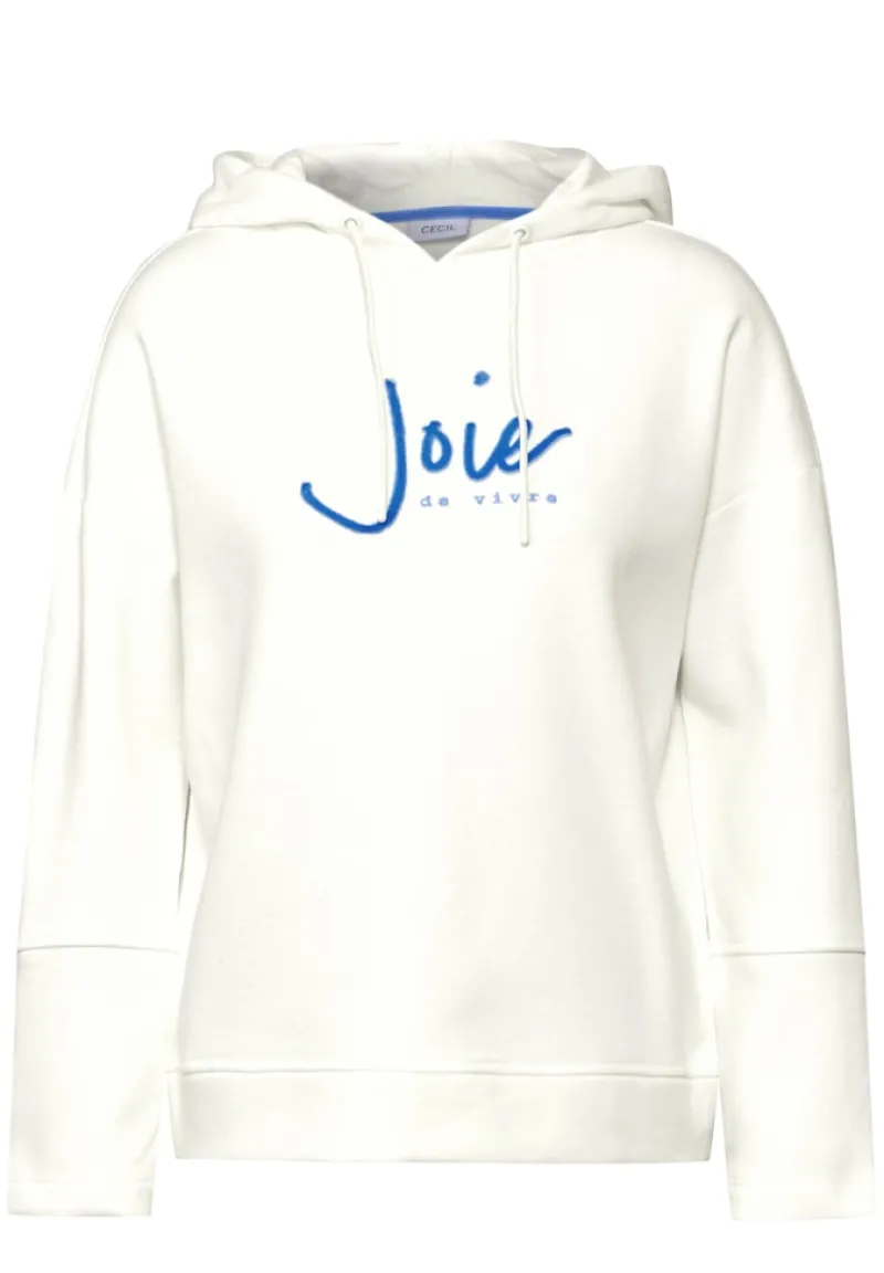 Cecil Pullover & Sweatshirts*Sweathoodie mit Artwork vanilla white