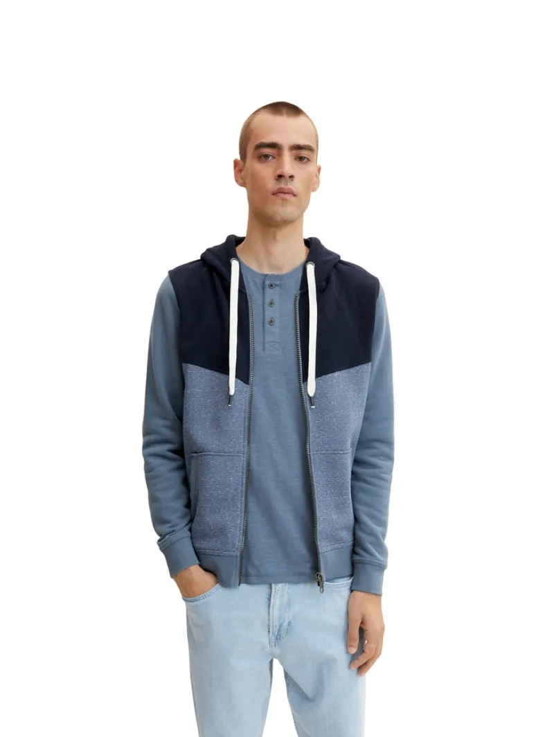 Tom Tailor Pullover & Sweatshirts|Big Boys*Sweatjacke china blue injected stripe