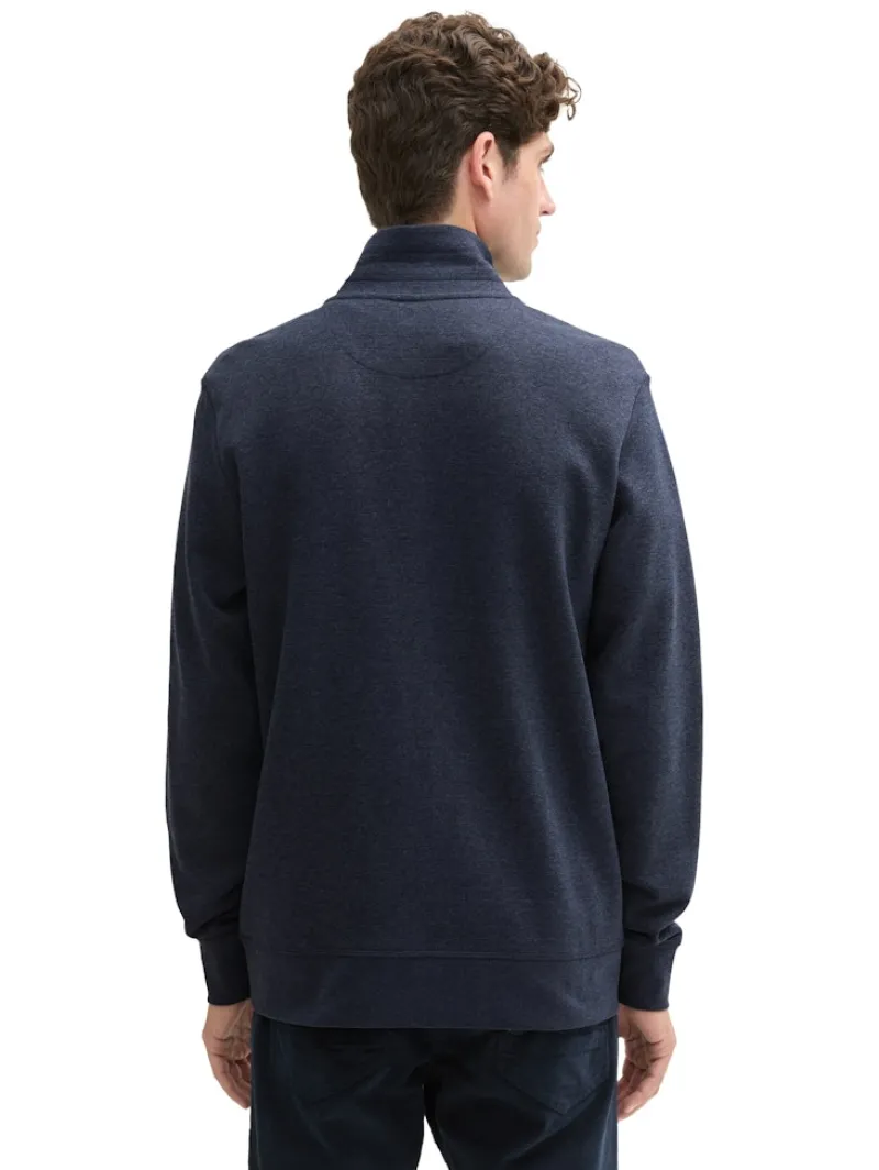 Tom Tailor Pullover & Sweatshirts|Big Boys*Sweatjacke in Melange Optik sky captain blue white melange