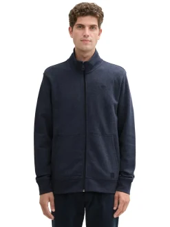 Tom Tailor Pullover & Sweatshirts|Big Boys*Sweatjacke in Melange Optik sky captain blue white melange