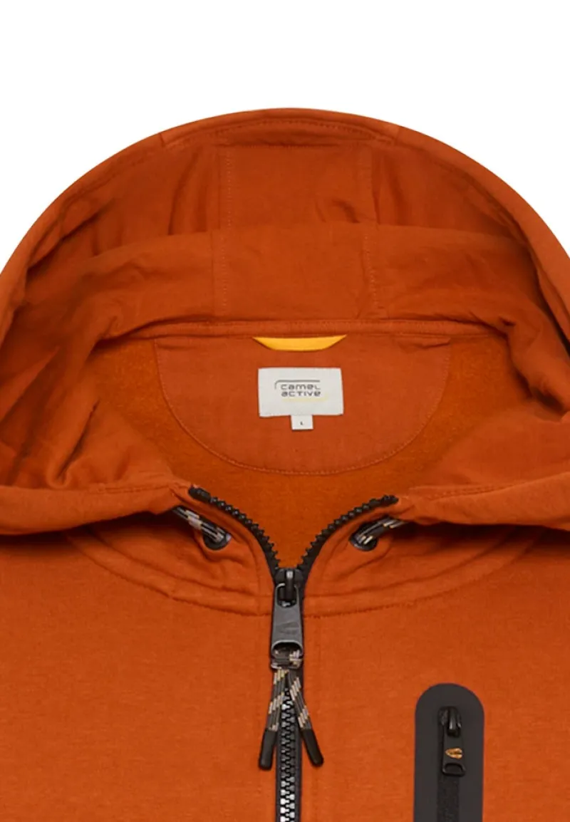 Camel Active Pullover & Sweatshirts|Big Boys*Sweatjacke mit Kapuze cinnamon