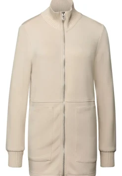 Street One Pullover & Sweatshirts*Sweatjacke mit Strickdetails soft fawn beige