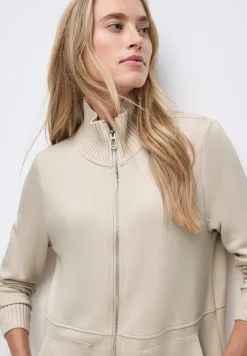 Street One Pullover & Sweatshirts*Sweatjacke mit Strickdetails soft fawn beige