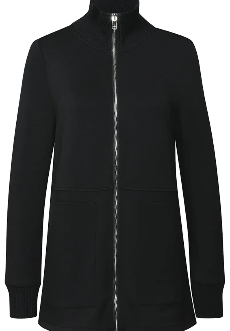 Street One Pullover & Sweatshirts*Sweatjacke mit Strickdetails Black