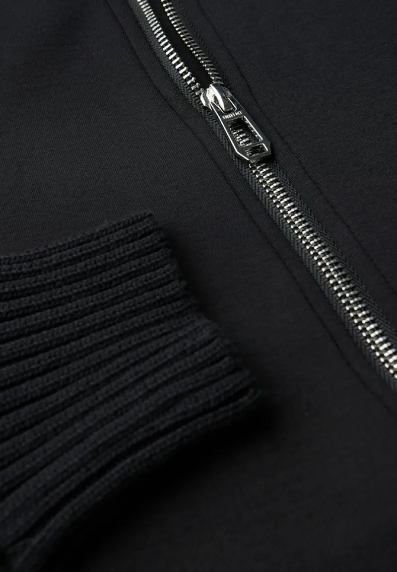 Street One Pullover & Sweatshirts*Sweatjacke mit Strickdetails Black