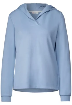 Street One Pullover & Sweatshirts*Sweatpullover mit Kapuze light lake blue
