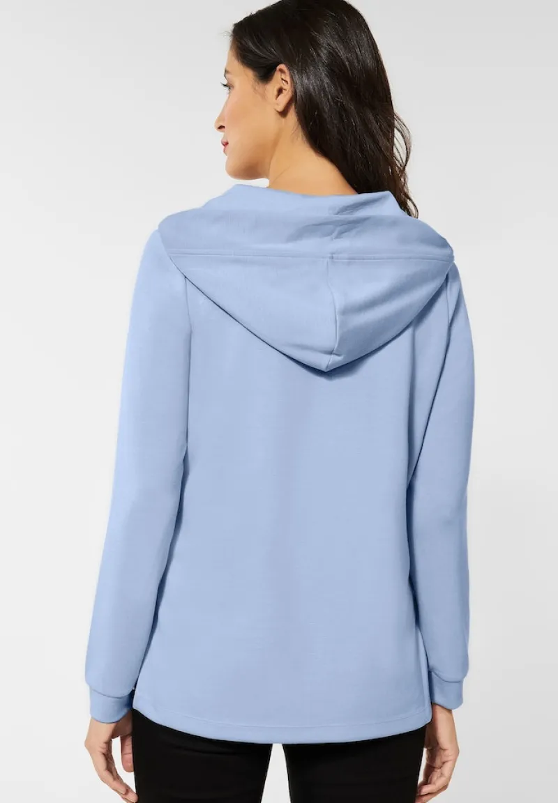 Street One Pullover & Sweatshirts*Sweatpullover mit Kapuze light lake blue