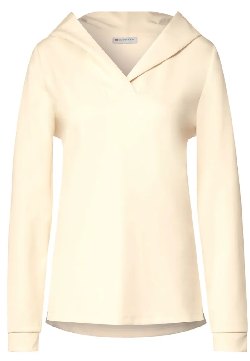 Street One Pullover & Sweatshirts*Sweatpullover mit Kapuze creamy beige