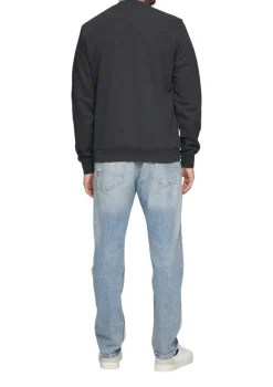 s.Oliver Pullover & Sweatshirts|Big Boys*Sweatshirt aus Baumwollmix mit Logo-Detail Grau