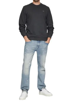 s.Oliver Pullover & Sweatshirts|Big Boys*Sweatshirt aus Baumwollmix mit Logo-Detail Grau