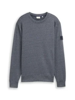 Tom Tailor Pullover & Sweatshirts|Big Boys*Sweatshirt in Melange-Optik navy grindle structure