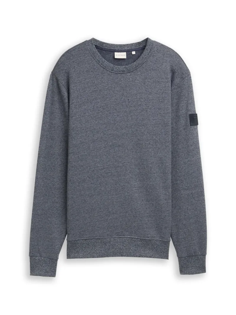 Tom Tailor Pullover & Sweatshirts|Big Boys*Sweatshirt in Melange-Optik navy grindle structure
