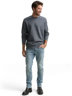 Tom Tailor Pullover & Sweatshirts|Big Boys*Sweatshirt in Melange-Optik navy grindle structure