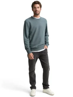 Tom Tailor Pullover & Sweatshirts|Big Boys*Sweatshirt in Melange-Optik grey mint navy structure