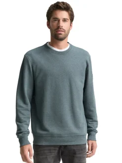 Tom Tailor Pullover & Sweatshirts|Big Boys*Sweatshirt in Melange-Optik grey mint navy structure