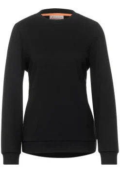 Street One Pullover & Sweatshirts*Sweatshirt in Unifarbe Black