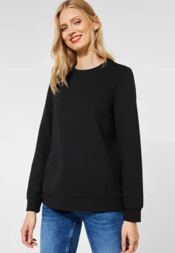 Street One Pullover & Sweatshirts*Sweatshirt in Unifarbe Black