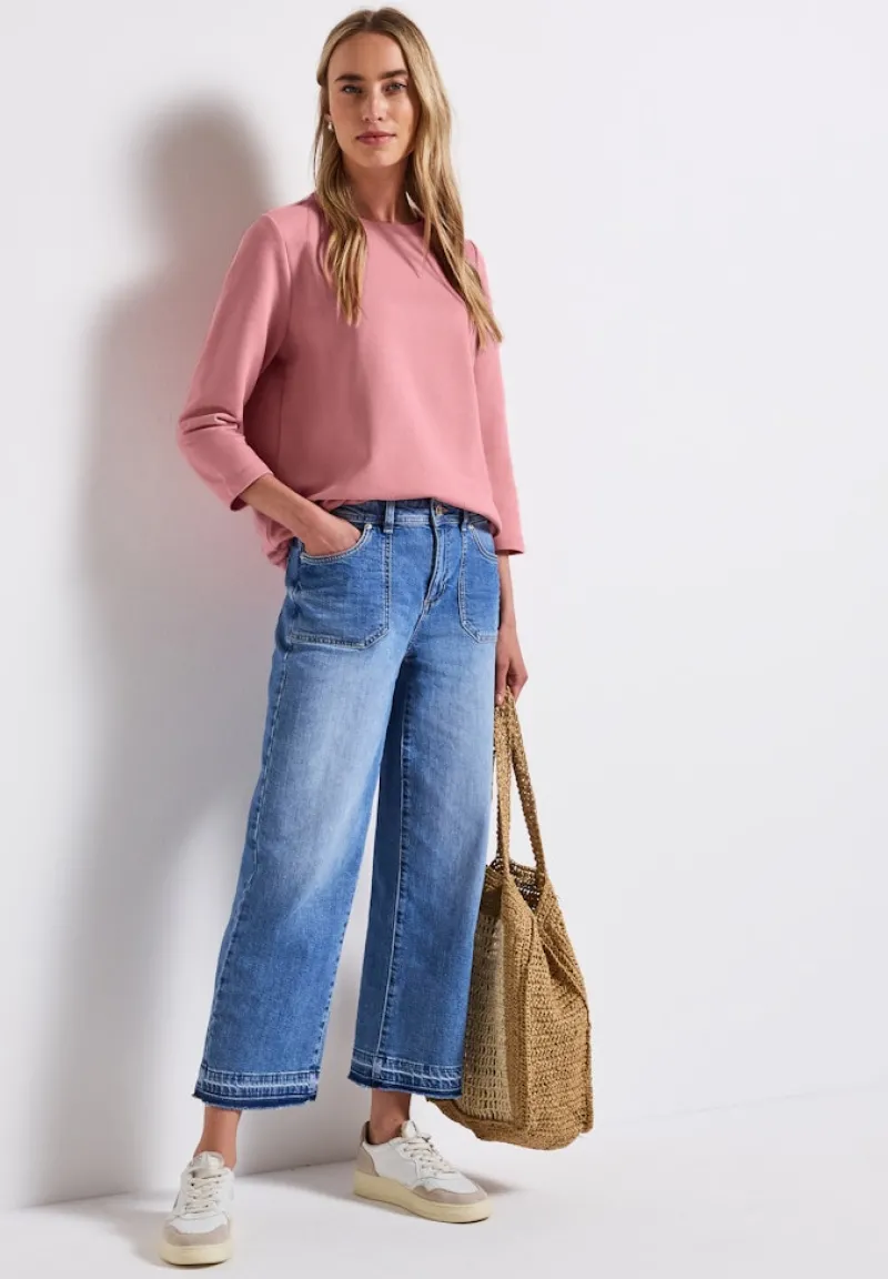 Street One Pullover & Sweatshirts*Sweatshirt in Unifarbe blush peach