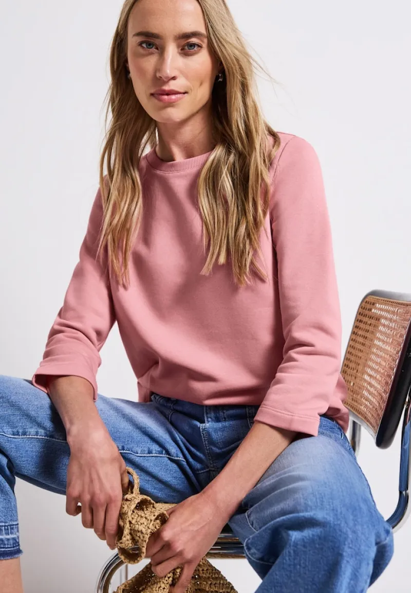 Street One Pullover & Sweatshirts*Sweatshirt in Unifarbe blush peach