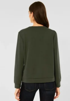 Street One Pullover & Sweatshirts*Sweatshirt in Unifarbe full olive