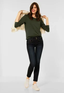 Street One Pullover & Sweatshirts*Sweatshirt in Unifarbe full olive