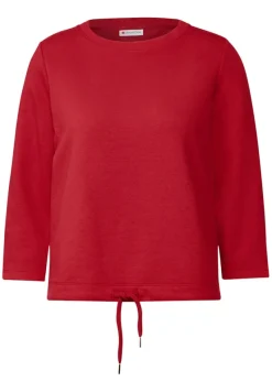 Street One Pullover & Sweatshirts*Sweatshirt in Unifarbe glory red
