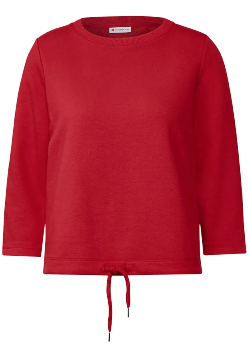 Street One Pullover & Sweatshirts*Sweatshirt in Unifarbe glory red
