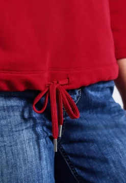 Street One Pullover & Sweatshirts*Sweatshirt in Unifarbe glory red