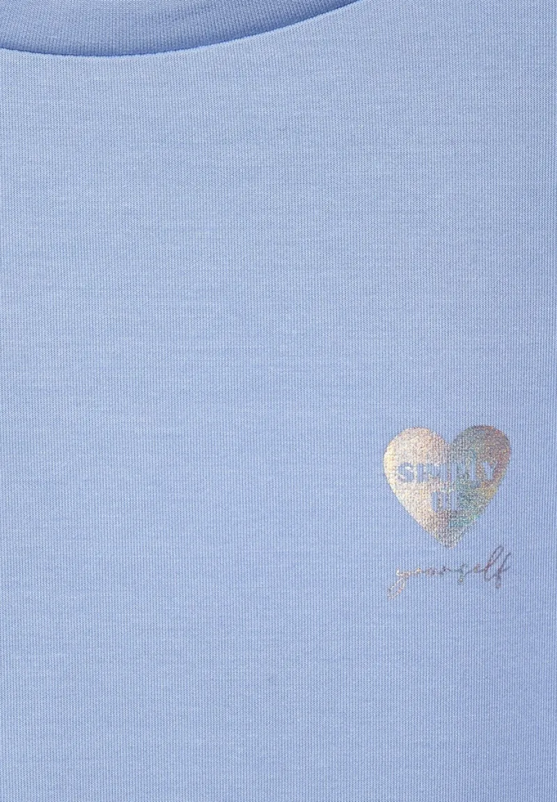 Street One Pullover & Sweatshirts*Sweatshirt in Unifarbe mid sunny blue