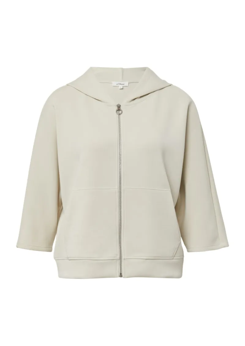 s.Oliver Pullover & Sweatshirts*Sweatshirt Jacke creme