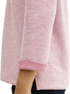 Tom Tailor Pullover & Sweatshirts*Sweatshirt mit 3/4-Arm pink velvet melange