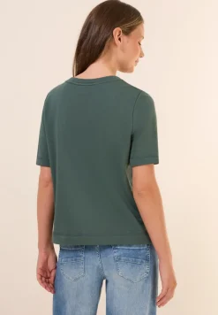 Cecil Pullover & Sweatshirts*Sweatshirt mit Brusttasche dark balmy khaki