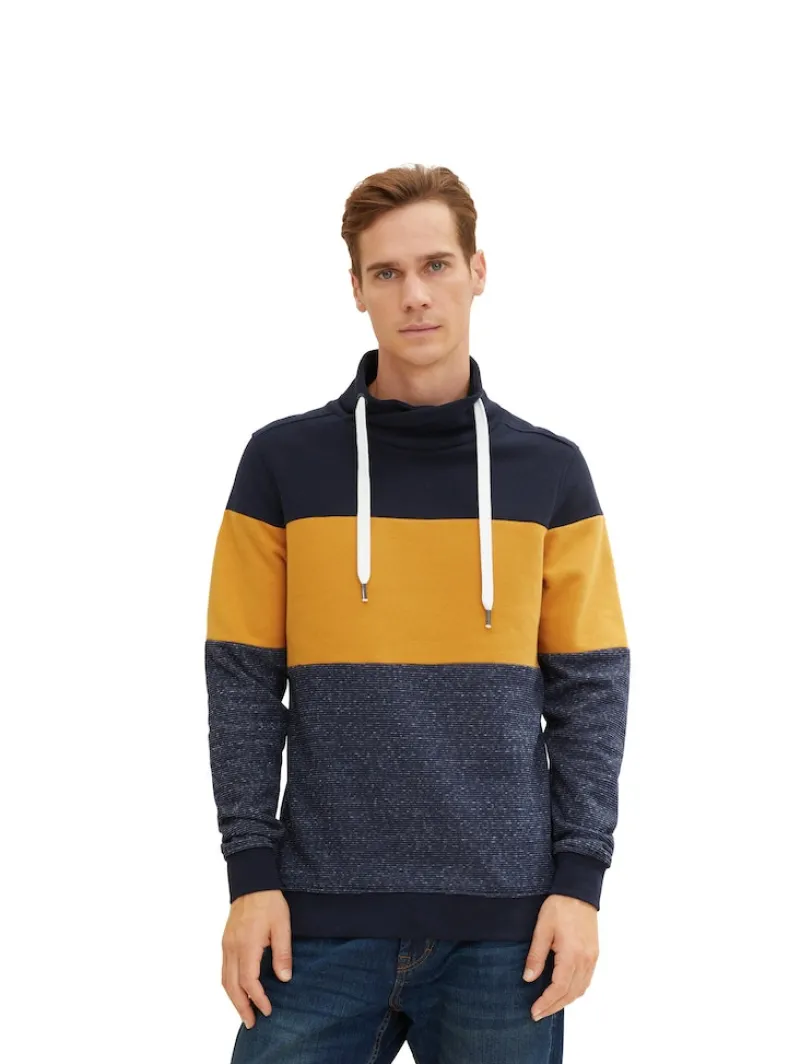 Tom Tailor Pullover & Sweatshirts|Big Boys*Sweatshirt mit Colour Blocking flame brown