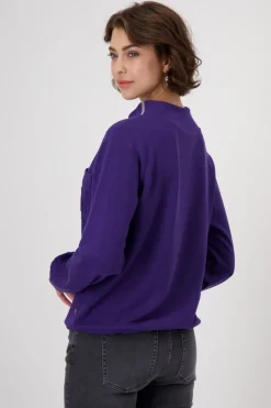 Monari Pullover & Sweatshirts*Sweatshirt mit 3-D-Druck dark purple