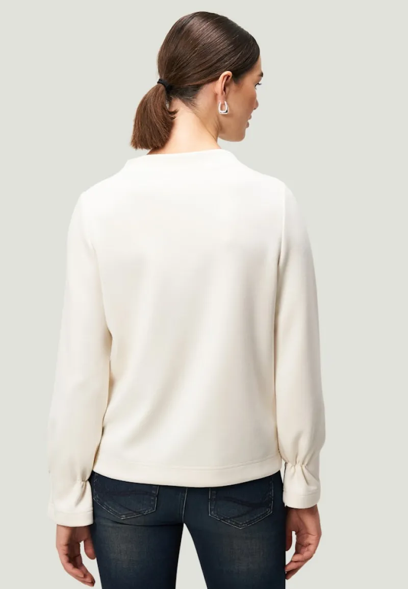 Zero Pullover & Sweatshirts*Sweatshirt mit Glitzerknopf Eggnog