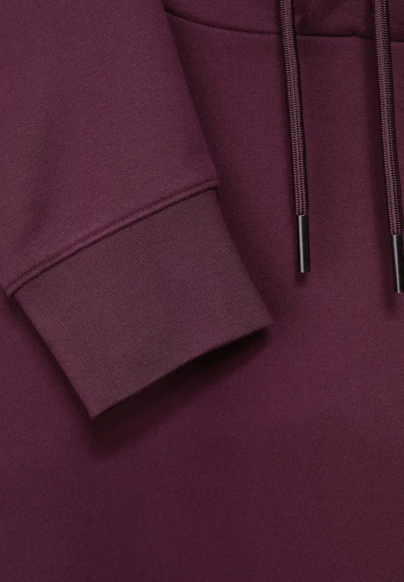 Street One Men Pullover & Sweatshirts|Big Boys*Sweatshirt mit Kapuze burgundy red