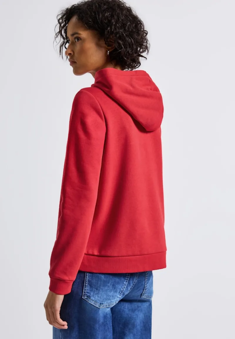Street One Pullover & Sweatshirts*Sweatshirt mit Kapuze Racing Red