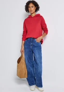 Street One Pullover & Sweatshirts*Sweatshirt mit Kapuze Racing Red