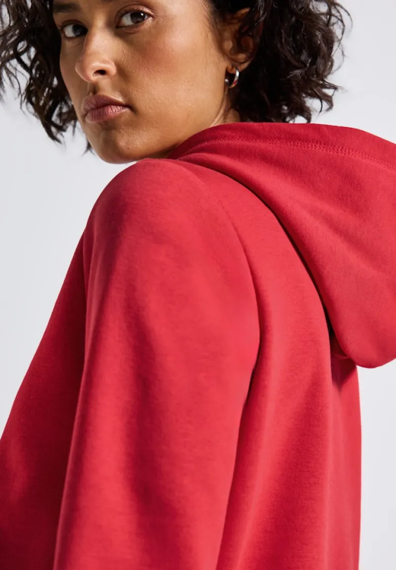 Street One Pullover & Sweatshirts*Sweatshirt mit Kapuze Racing Red