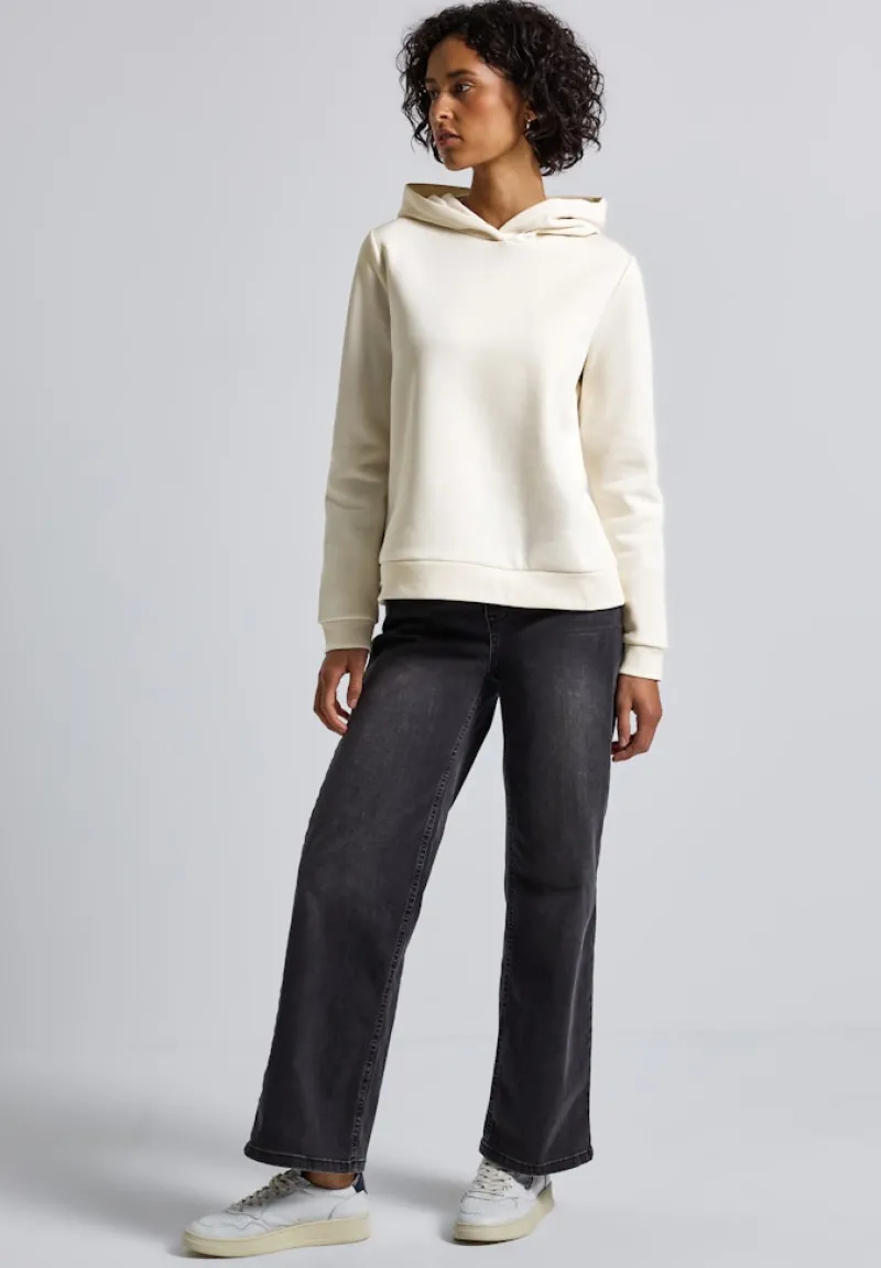 Street One Pullover & Sweatshirts*Sweatshirt mit Kapuze soft beige